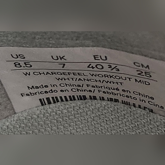 Lululemon Chargefeel Mid Women's Workout Shoe WHT/ANCH/WHT Size 8.5 - Picture 9 of 9